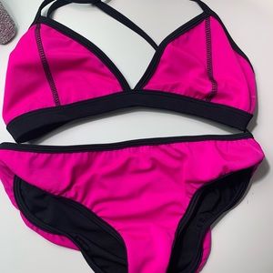 Rosella Swim Bikini Set Hot Pink